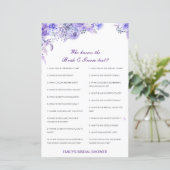 Editable Who kent Bride en Groom Beste Kaart (Staand voorkant)