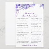 Editable Who kent Bride en Groom Beste Kaart (Voorkant / Achterkant)