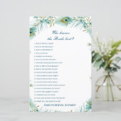 Editable Who kent het Bride Beste Spel van het Vri (Staand voorkant)