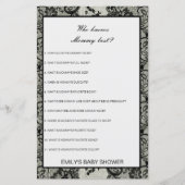 Editable Who kent het mama Beste Baby shower Game (Voorkant)