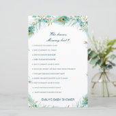 Editable Who kent het mama Beste Baby shower Game (Staand voorkant)