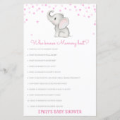 Editable Who kent het mama Beste Baby shower Game (Voorkant)