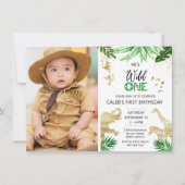 Editable Wild One Birthday Kaart (Voorkant)