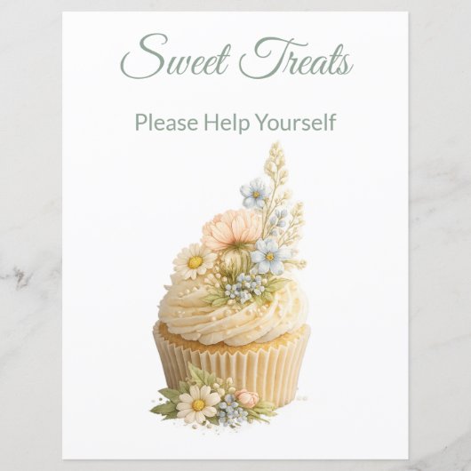 Editable Wildflower Event Dessert Table (Voorkant)