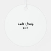 EDITABLE YEAR Happy 10 JAAR Jubileum Aangepast Metalen Ornament (Achterkant)