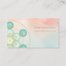 Editable Yoga Instructor Kaart