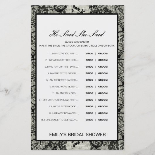 Editable zei dat ze een weduwenspel zei (Voorkant)