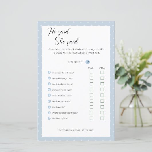 Editable zei dat ze een weduwingshower zei, (Staand voorkant)