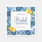 editerranean Citroen Hoofdpersoon Bruidsdiner  Servet (Voorkant)