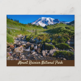 Edith Creek en Mount Rainier Morning Light Briefkaart