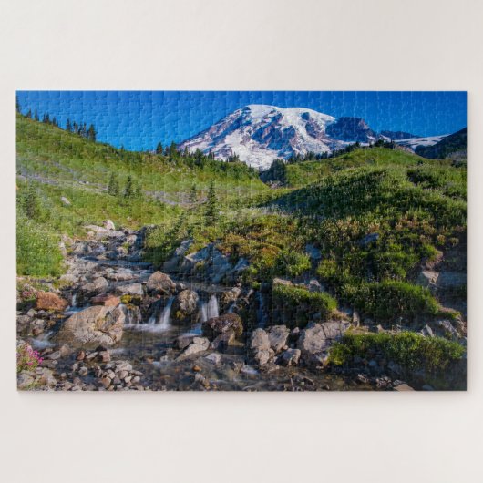 Edith Creek en Mount Rainier Morning Light Legpuzzel (Horizontaal)