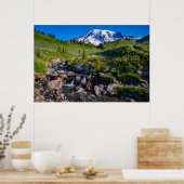 Edith Creek en Mount Rainier Morning Light Poster (Keuken)