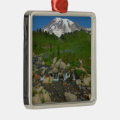 Edith Creek in Mount Rainier National Park Metalen Ornament (Rechts)