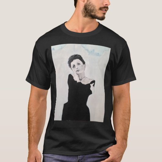 Edith Piaf Portrait Painting Classic T-Shirt (Voorkant)