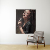 Edith Piaf - Schilderij Wandkleed (In situ)