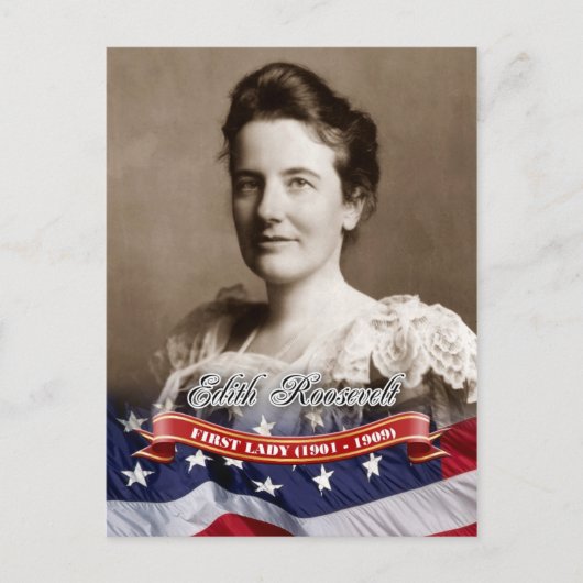 Edith Roosevelt, First Lady of the U.S. Briefkaart (Voorkant)
