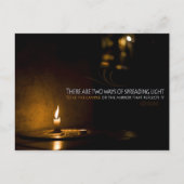 Edith Wharton Inspirerend citaat "Licht" Briefkaart (Voorkant)