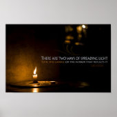 Edith Wharton Inspirerend citaat "Licht" Poster (Voorkant)