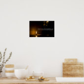 Edith Wharton Inspirerend citaat "Licht" Poster (Keuken)