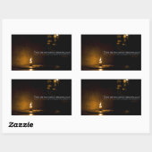 Edith Wharton Inspirerend citaat "Licht" Rechthoekige Sticker (Vel)