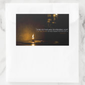 Edith Wharton Inspirerend citaat "Licht" Rechthoekige Sticker (Tas)