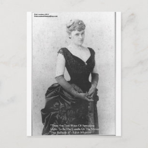 Edith Wharton "Licht Verspreiden" Citaat Cadeaus & Briefkaart