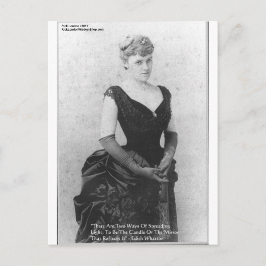 Edith Wharton "Licht Verspreiden" Citaat Cadeaus & Briefkaart (Voorkant)