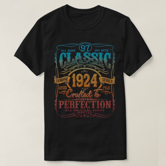  editie 1924 Limited, Gift 97 jaar oud, 97t T-shirt (Design voorkant)