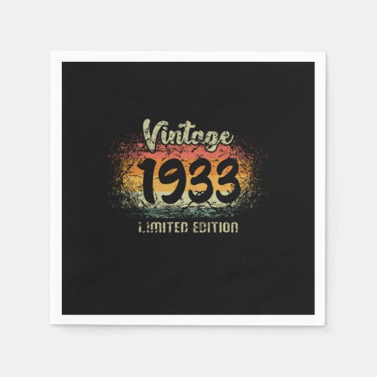  editie 1933 Limited, Birthday Gift Servet (Voorkant)