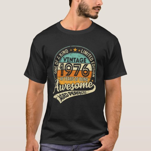 editie 1976 Limited, 46 jaar oud T-shirt (Voorkant)