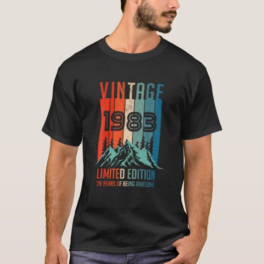  editie 1983, 39e verjaardag 39 jaar t-shirt (Voorkant)