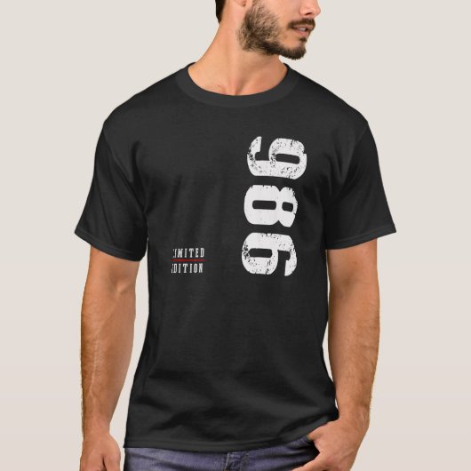 Editie 1986 Birthday T-shirt (Voorkant)