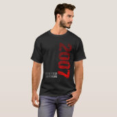 Editie 2007 16e Geboren 2007 T-shirt (Voorkant volledig)