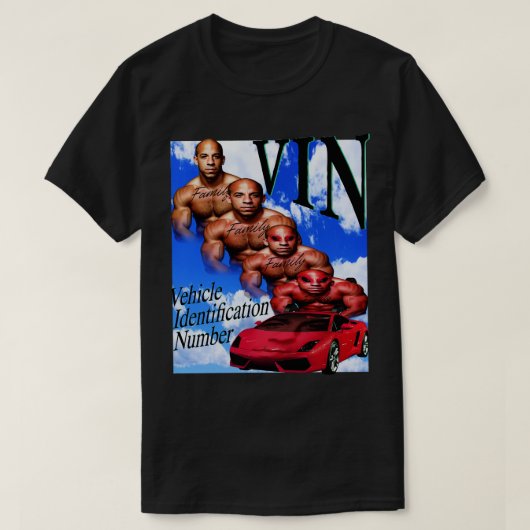 Editie voertuigidentificatienummer t-shirt (Design voorkant)