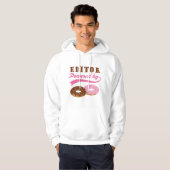 Editor Cadeautje (Donuts) Hoodie (Voorkant volledig)
