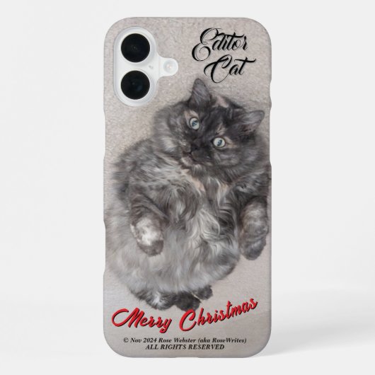 Editor Cat by RoseSchrijft iPhone / iPad case Hoesje (Achterkant)