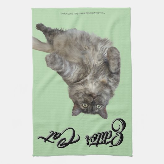Editor Cat by RoseWrites Kitchen Towel Theedoek (Verticaal)
