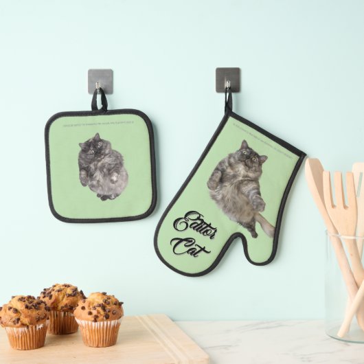 Editor Cat van RoseWrites Ovenwant en Pothouders & Pannenlap Set (Insitu(Ophanging))