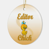 Editor Chick Keramisch Ornament (Links)