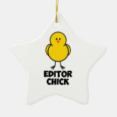 Editor Chick Keramisch Ornament (Voorkant)