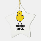 Editor Chick Keramisch Ornament (Links)