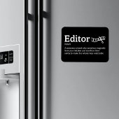 Editor Definition - Film Crew 3" x 4" Flex Magneet