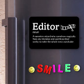 Editor Definition - Film Crew 4" x 6" Flex Magneet