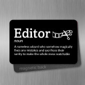 Editor Definition - Film Crew 4" x 6" Flex Magneet