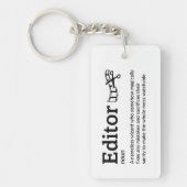 Editor Definition - Grappige Film Wizard Sleutelhanger (Voorkant)