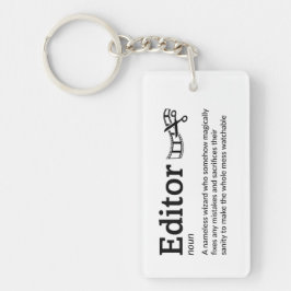 Editor Definition - Grappige Film Wizard Sleutelhanger