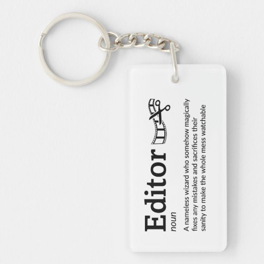 Editor Definition - Grappige Film Wizard Sleutelhanger (Voorkant)