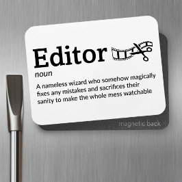 Editor Definition - Movie Magic 3" x 4" Flex Magneet