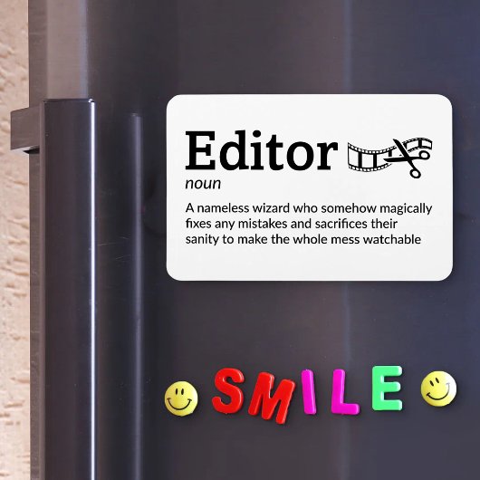 Editor Definition - Set Life 4" x 6" Flex Magneet