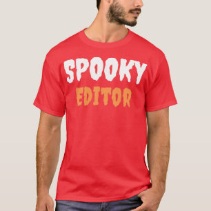 Editor Spooky Lazy Halloween Costume T-shirt